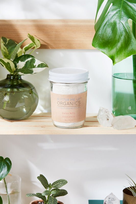 Detoxbad met epsomzout en essentiële olie van klei